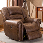 Nut Brown Electric Recliner Chair