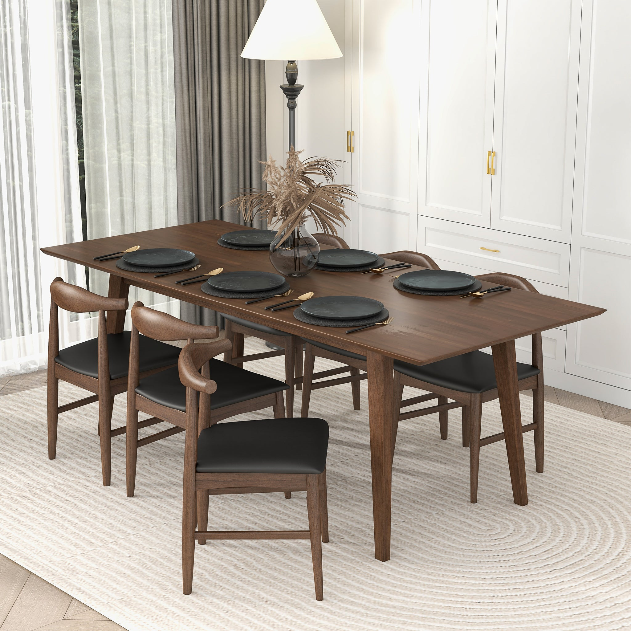 Levi Solid Wood Dining Table 86