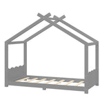 Twin House Floor Bed with Support Slats