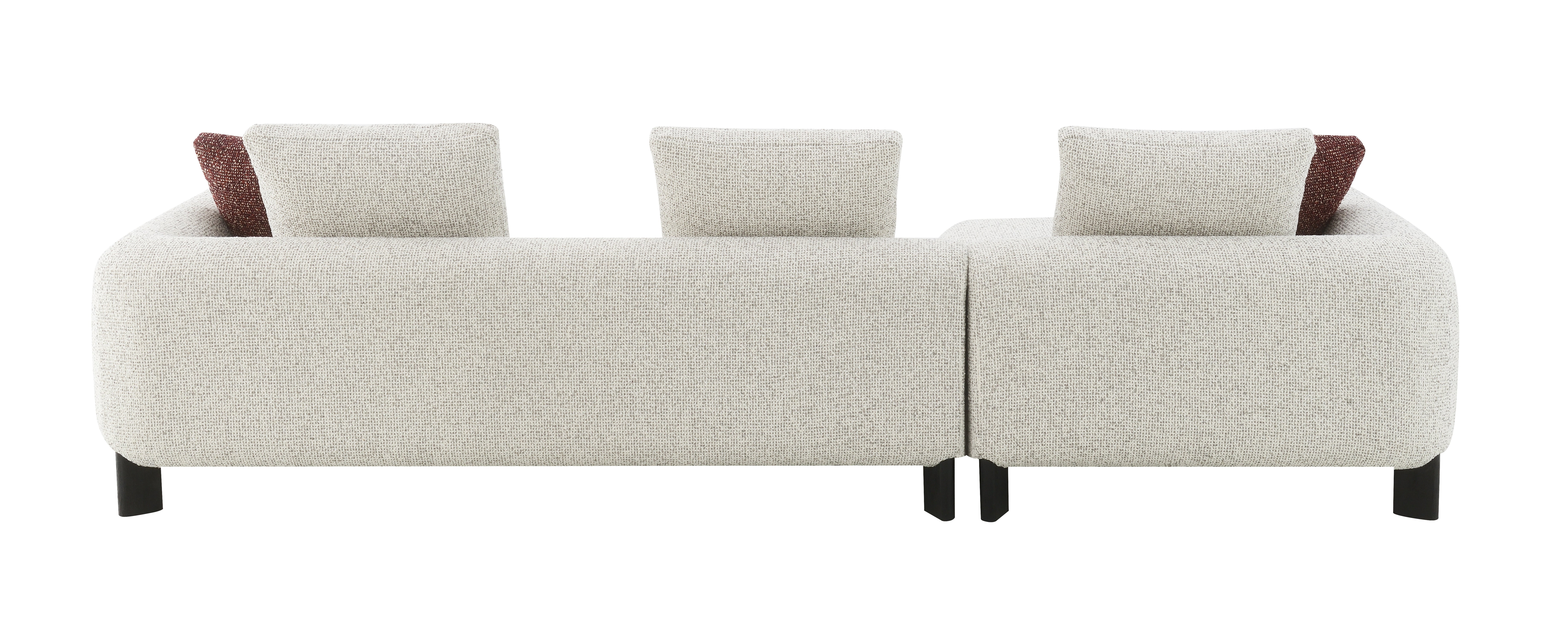 Mardi Maroon Sectional Sofa