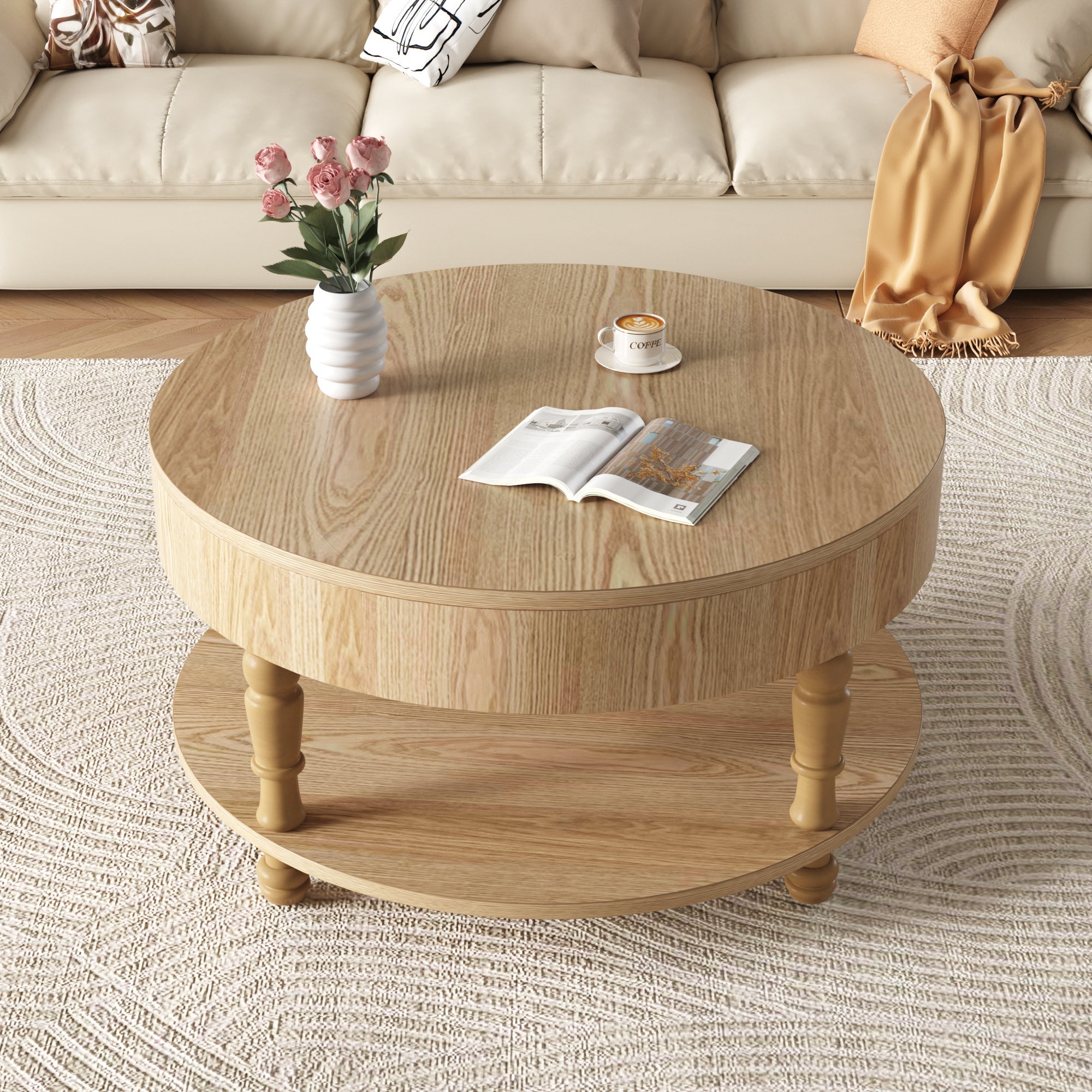 Coffee Table with Dual Storage