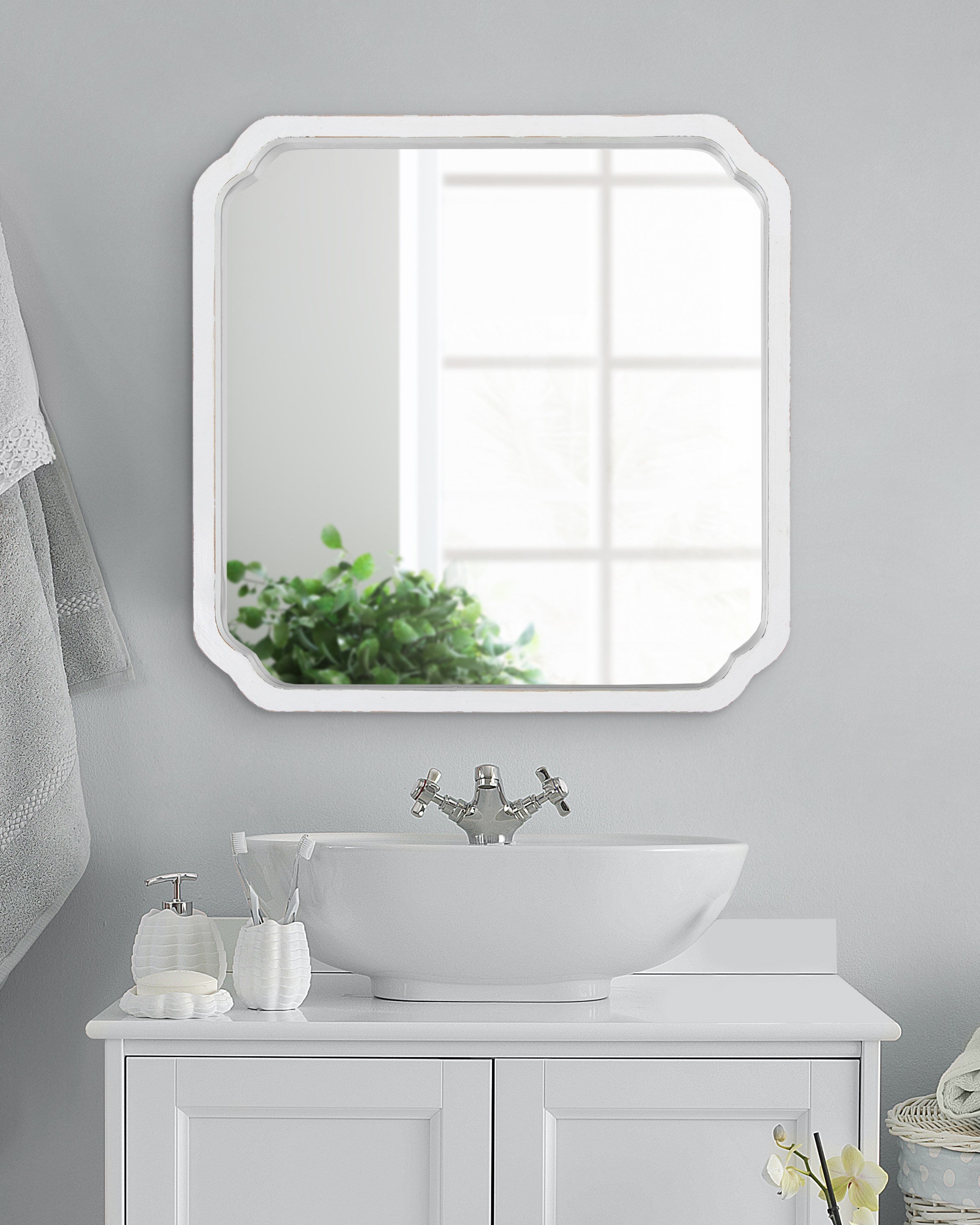Marston Wood Framed Wall Mirror