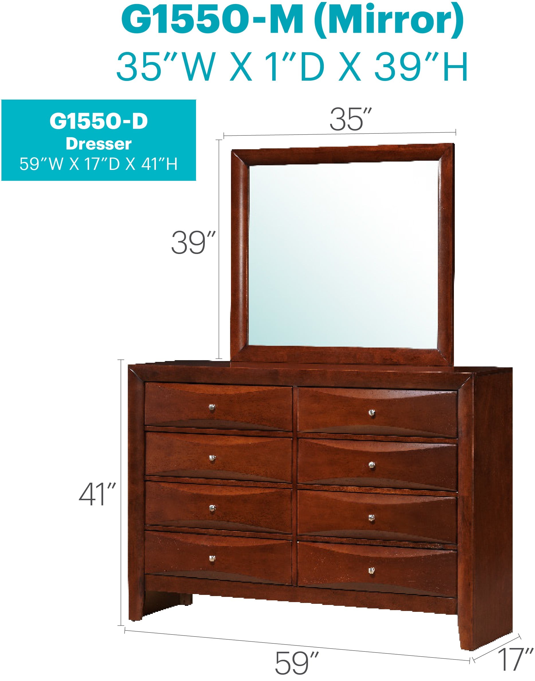 Marilla Dresser in Cherry