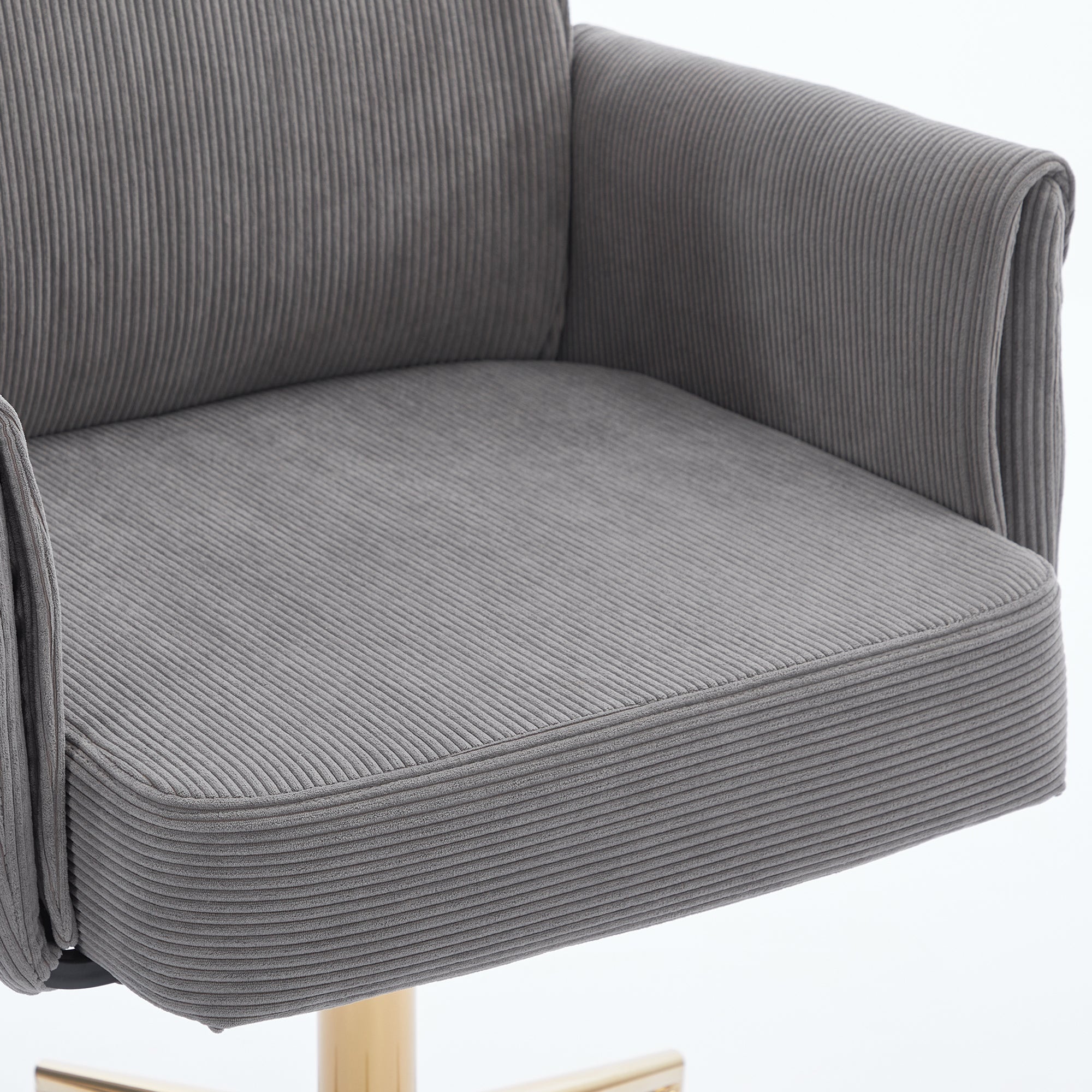Mid-Back Liftable Office Chair - Striped Fabric