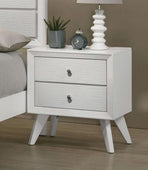White King Size Bed 2x Nightstands