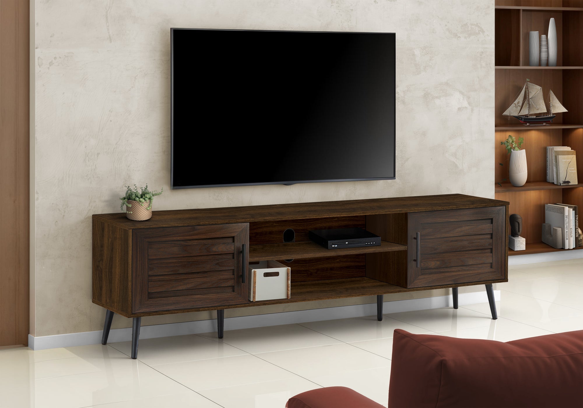 72 Inch TV Stand - Console Media Entertainment Center