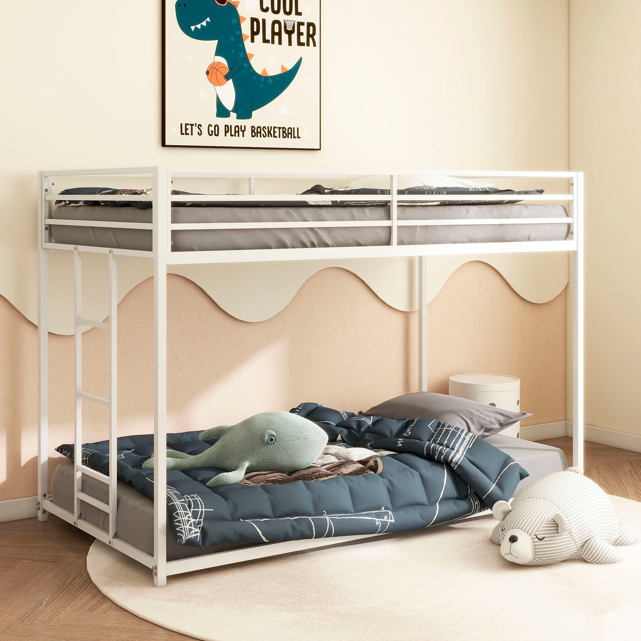 Adam Sturdy Twin over Twin Bunk Bed - Metal