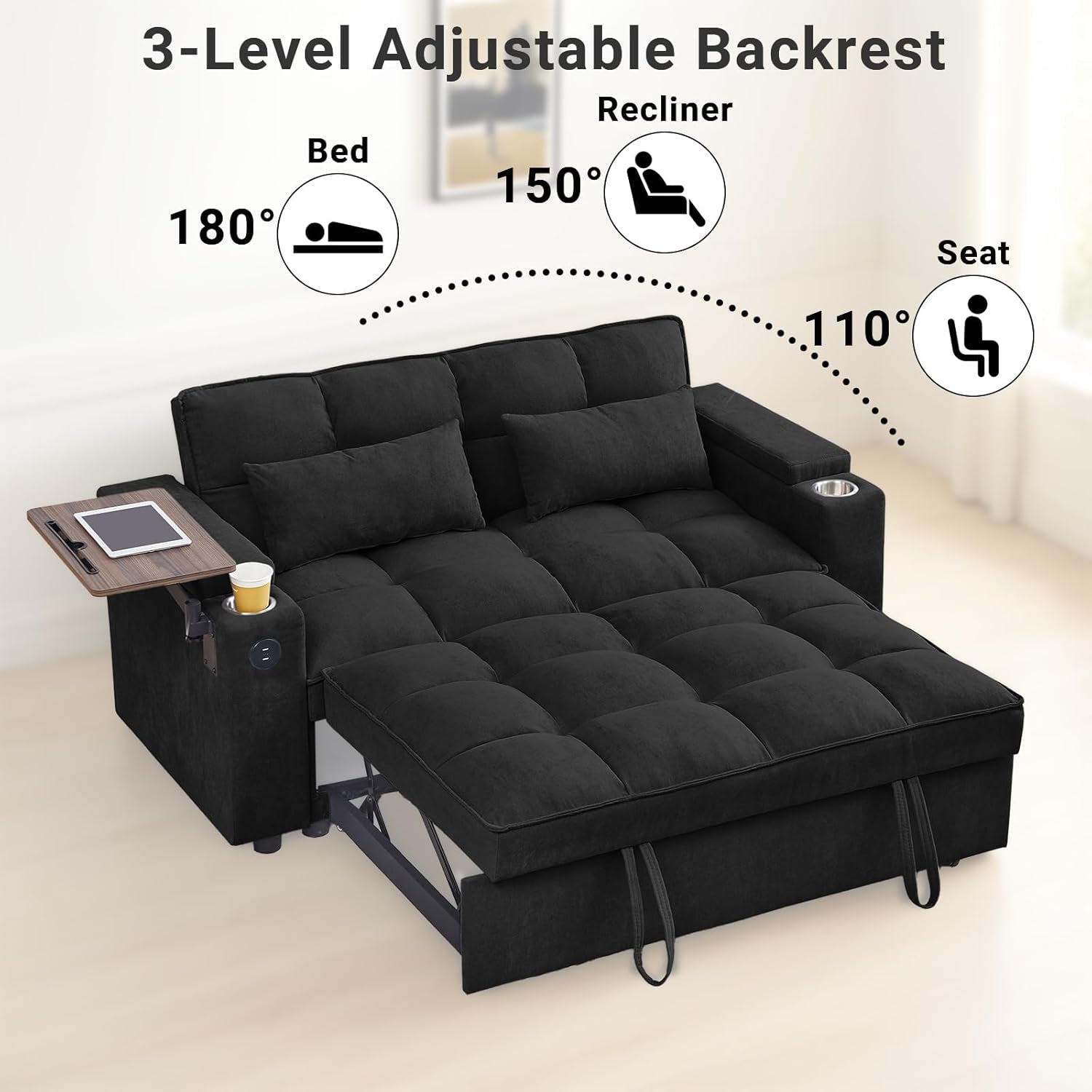Transformable Sleeper Sofa Bed