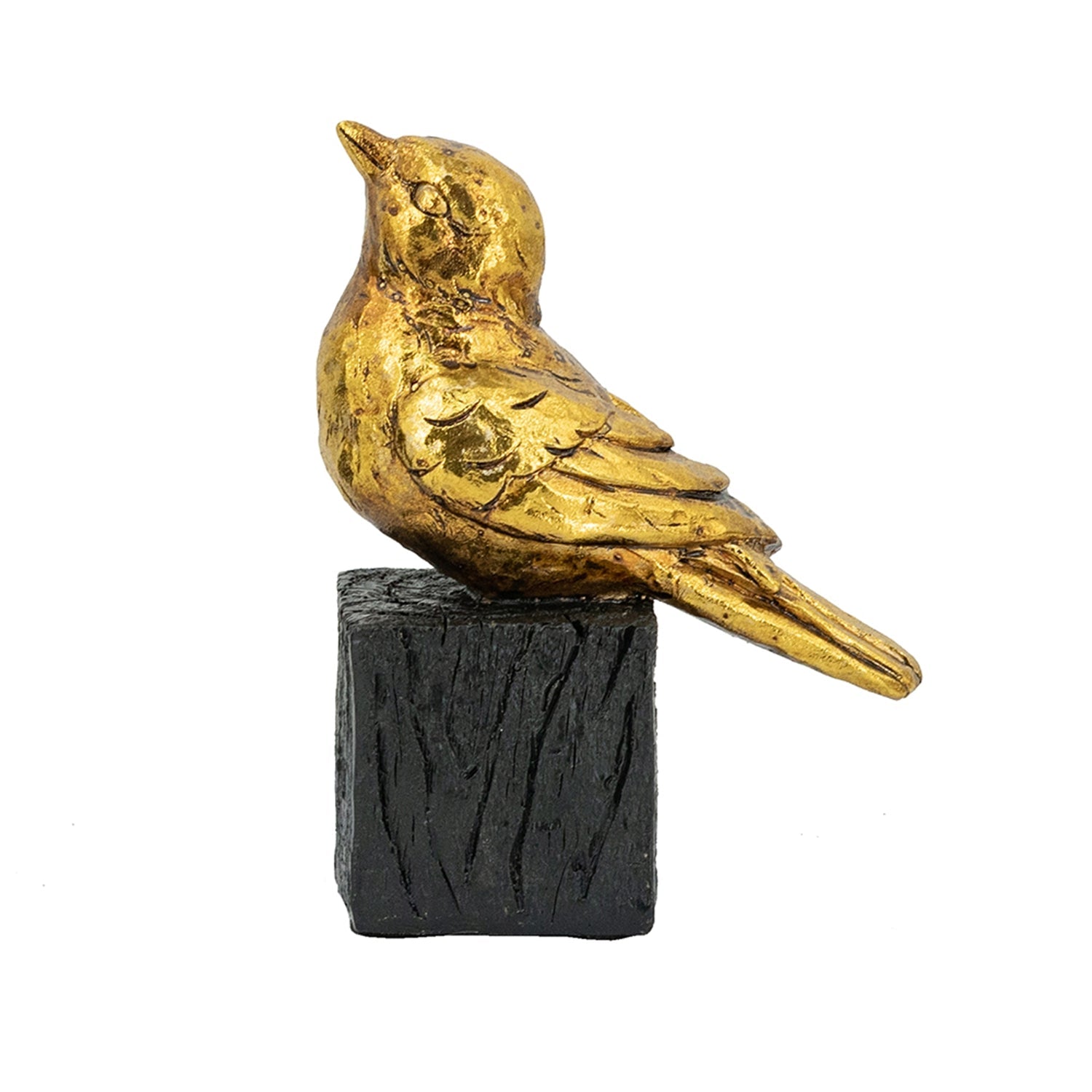 Metallic Sparrow Sculpture