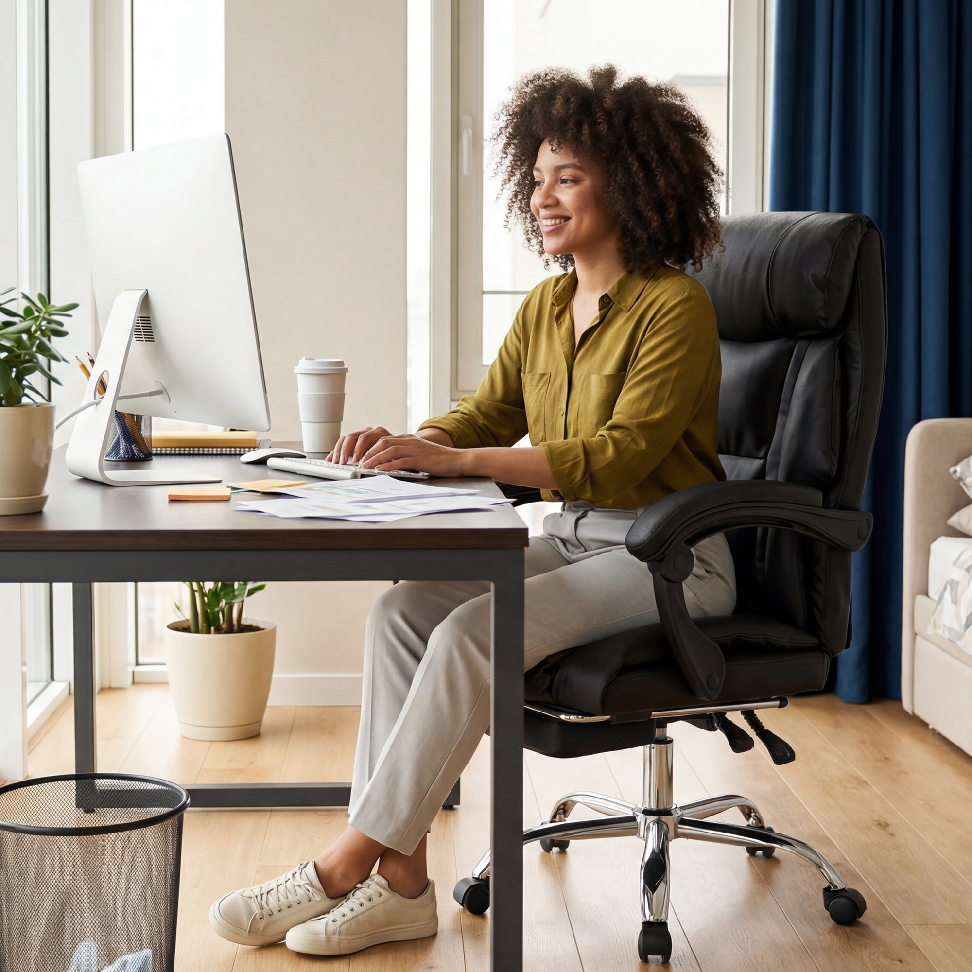 Adjustable Height Executive Office Chair