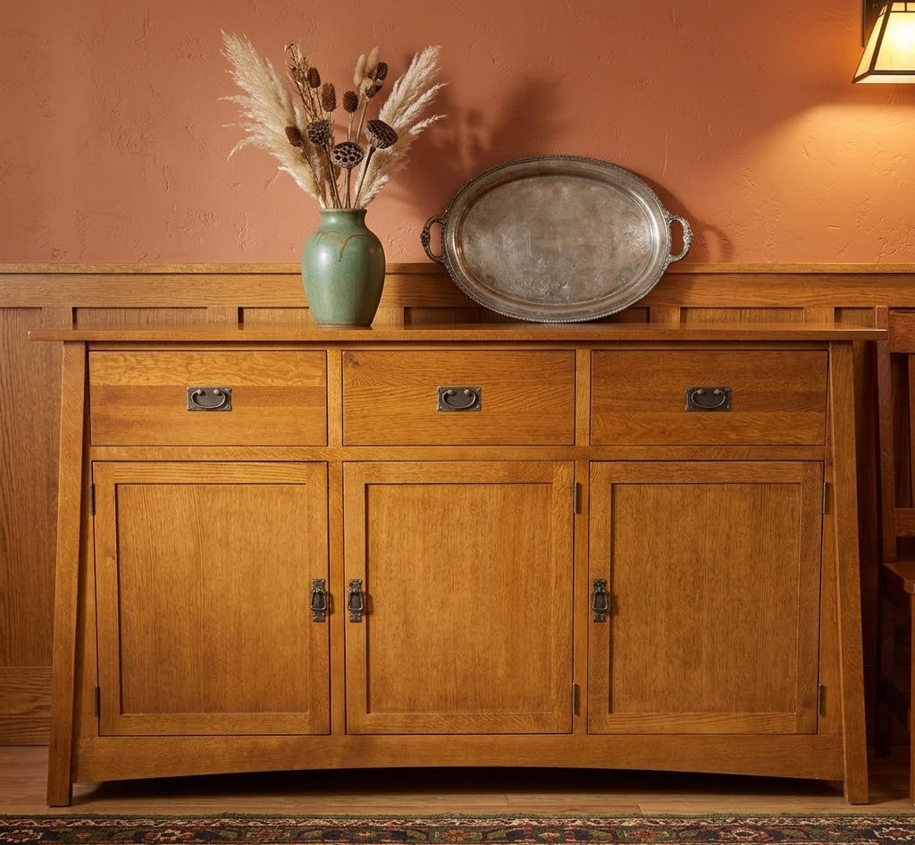 Mission 3 Door & 3 Drawer Sideboard - 70
