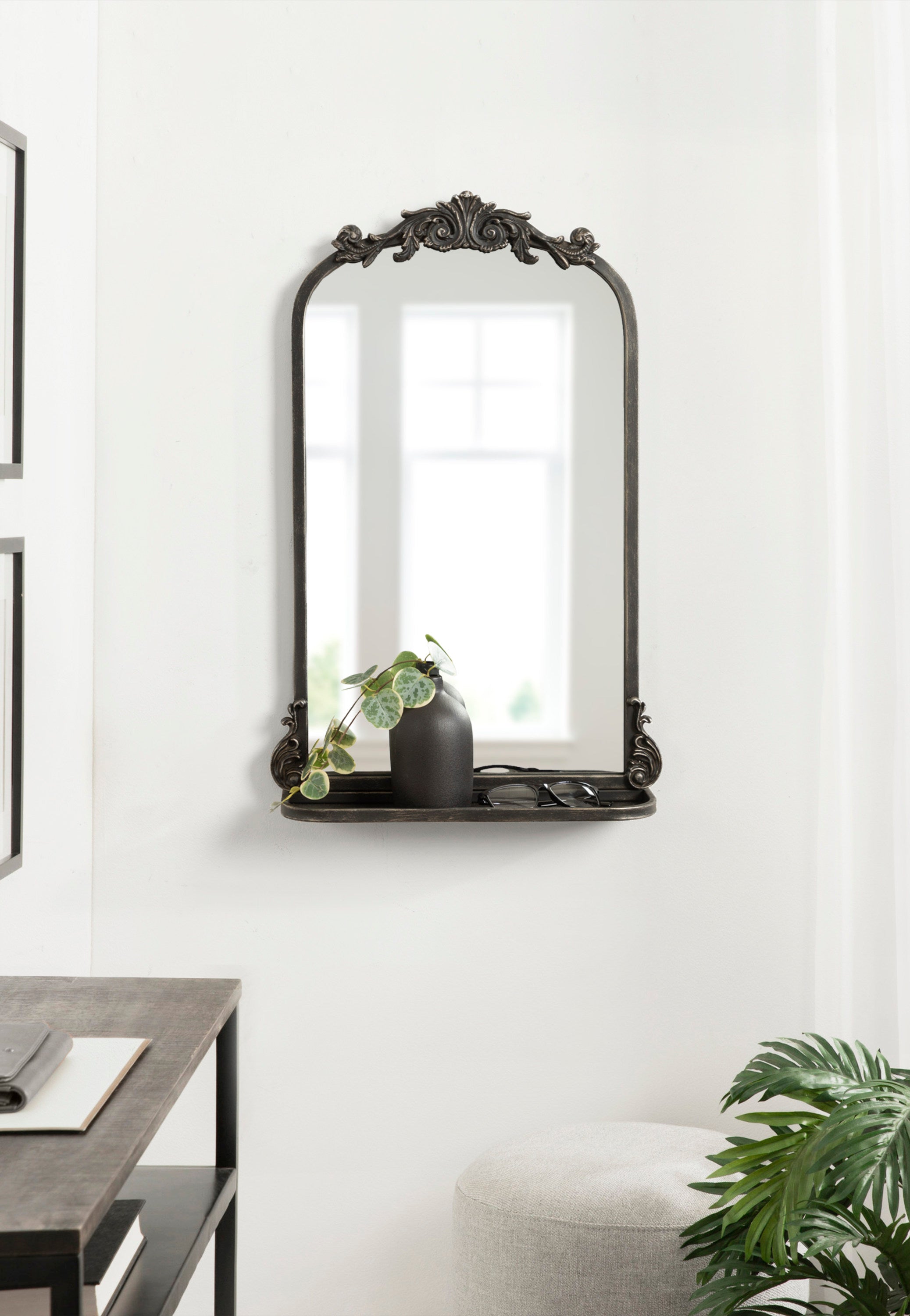 Arendahl Traditional Arch Mirror with Shelf