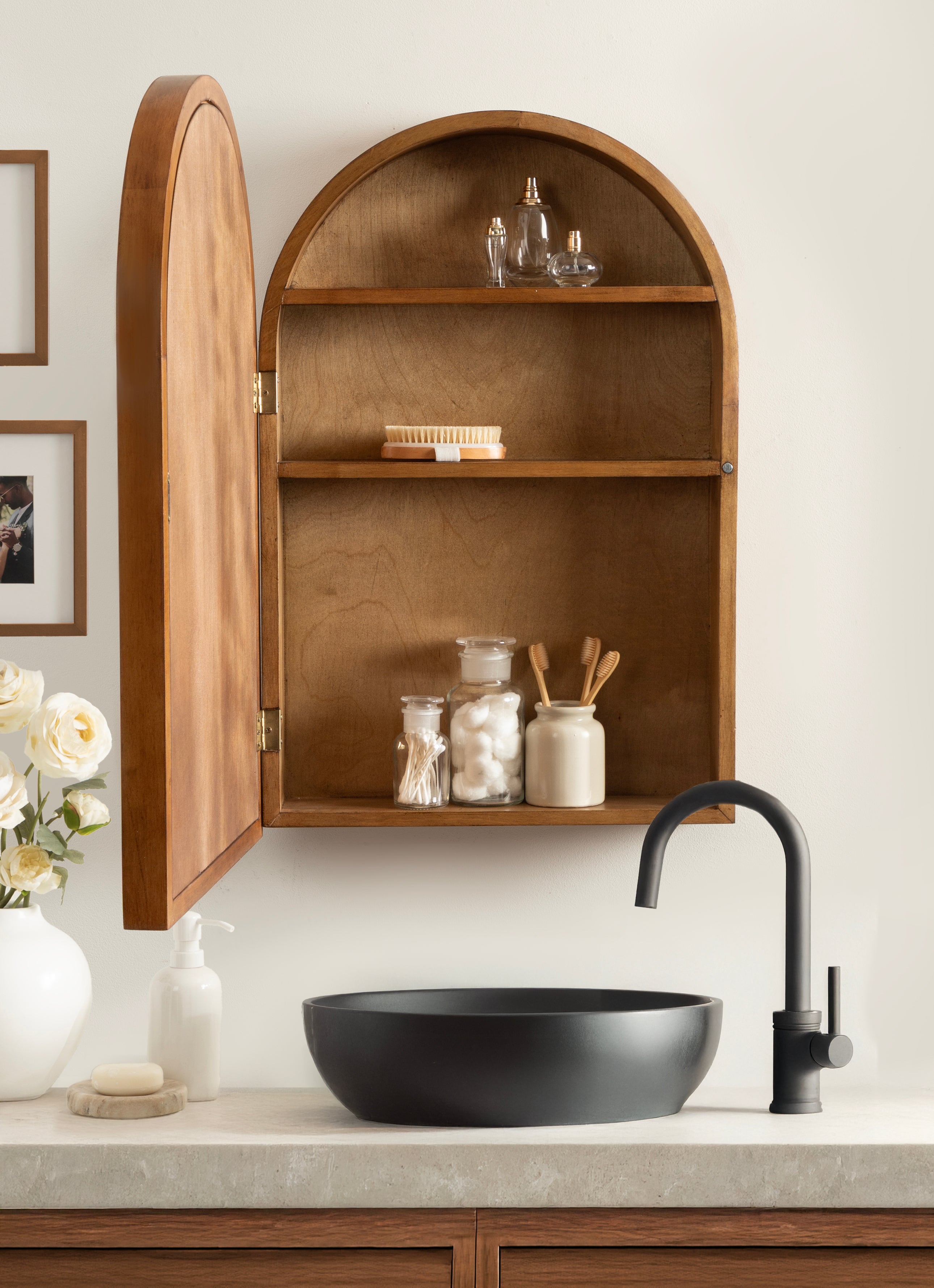 Hatherleigh Arch Mirror Vanity Cabinet