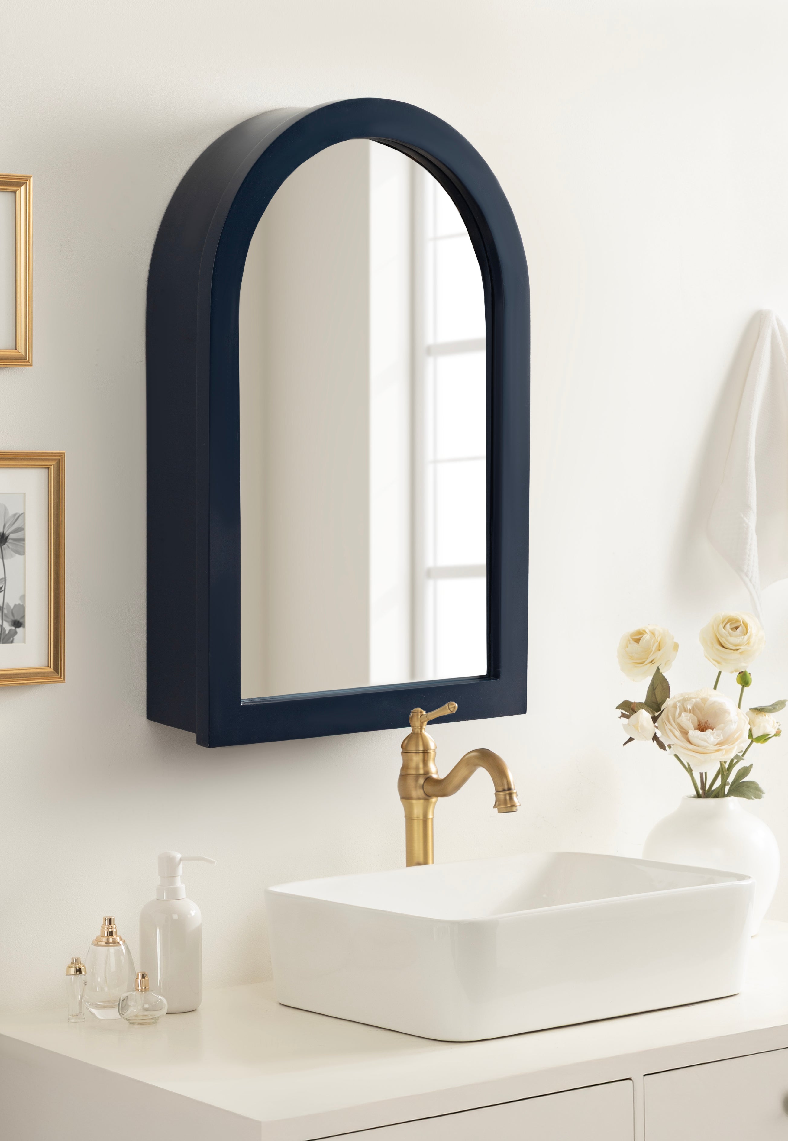 Arcott Arch Mirror Vanity Cabinet