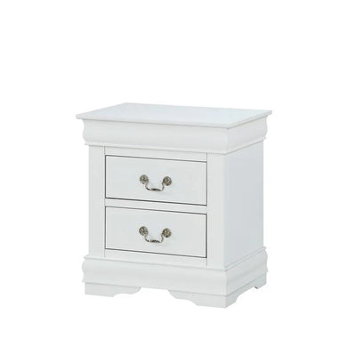 Louis Philippe White Nightstand