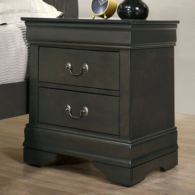 Louis Philippe Black Nightstand