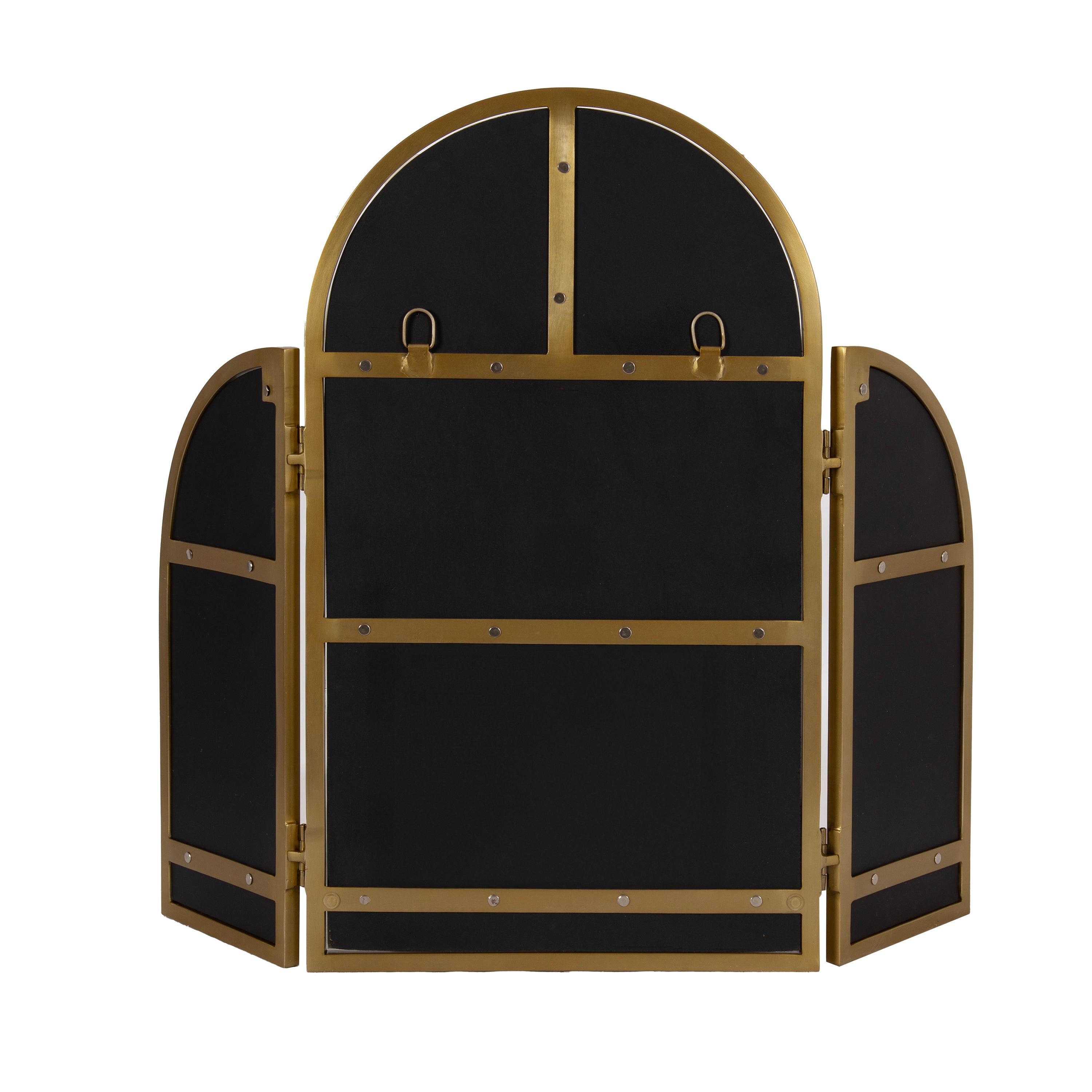 Amoli Tri-Fold Arch Metal Mirror