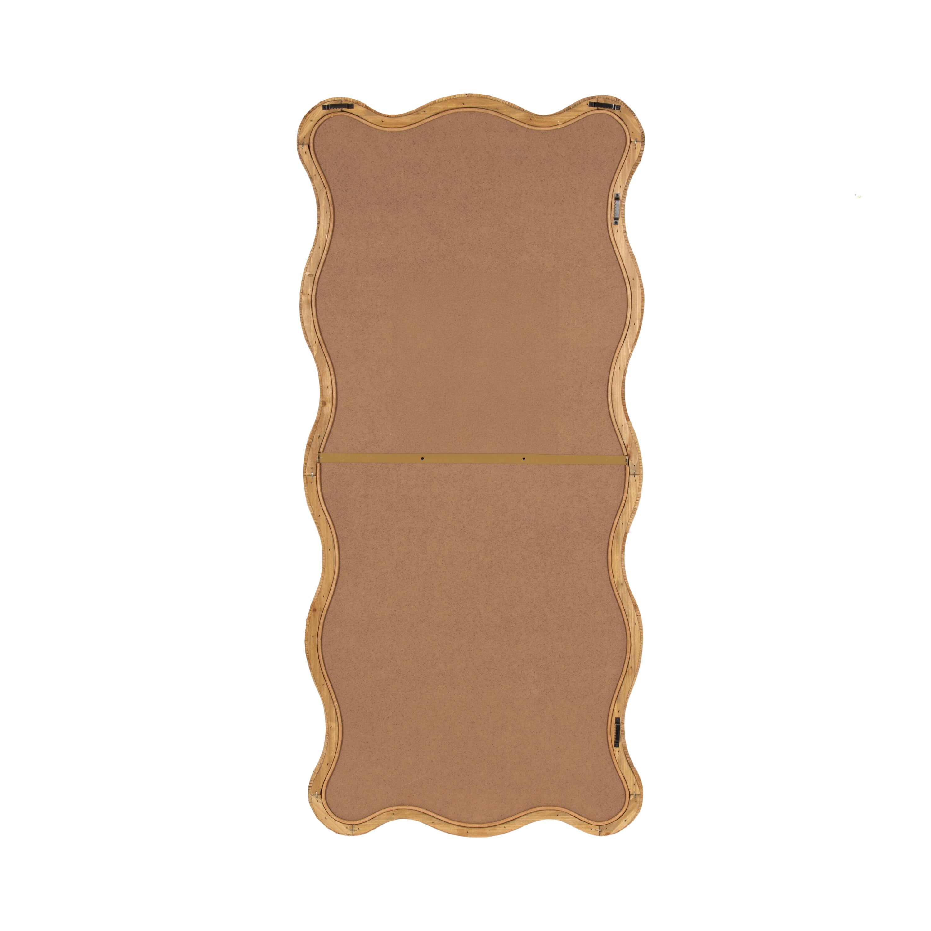Rahfy Rattan Rectangle Scallop Mirror