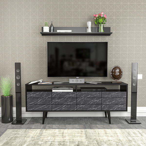 Ola 63 inch Wide TV Stand Media Console for TVs up to 72 inch