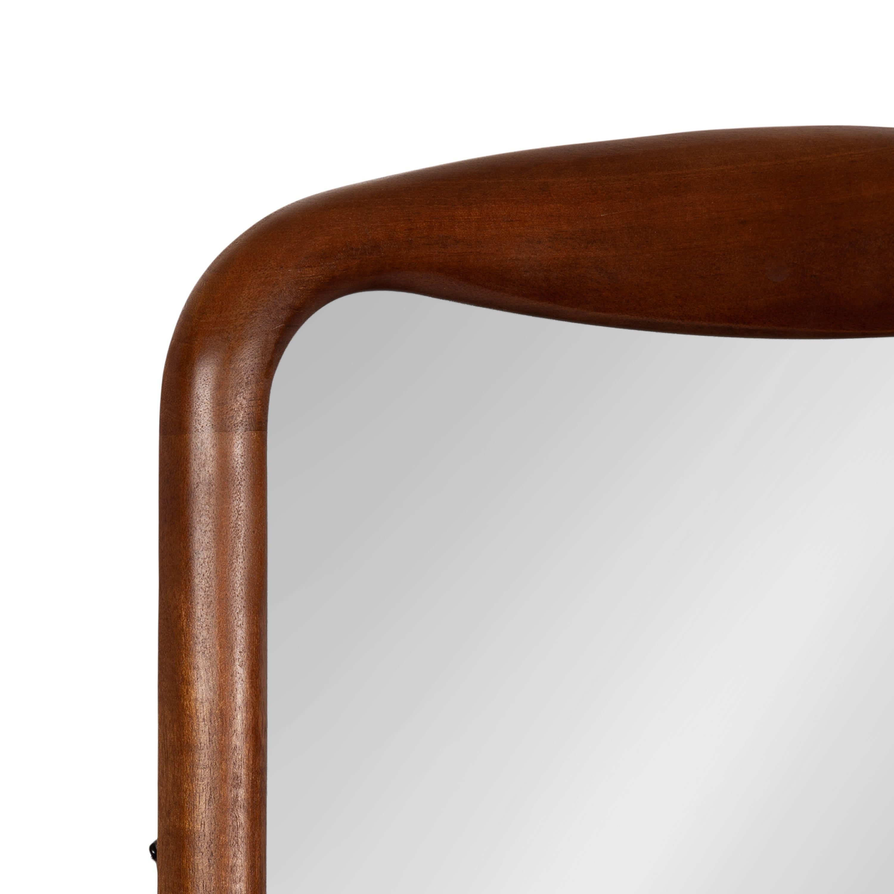 Hera Radius Rectangle Wood Mirror