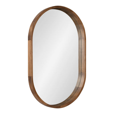 Hutton Wood Framed Capsule Mirror