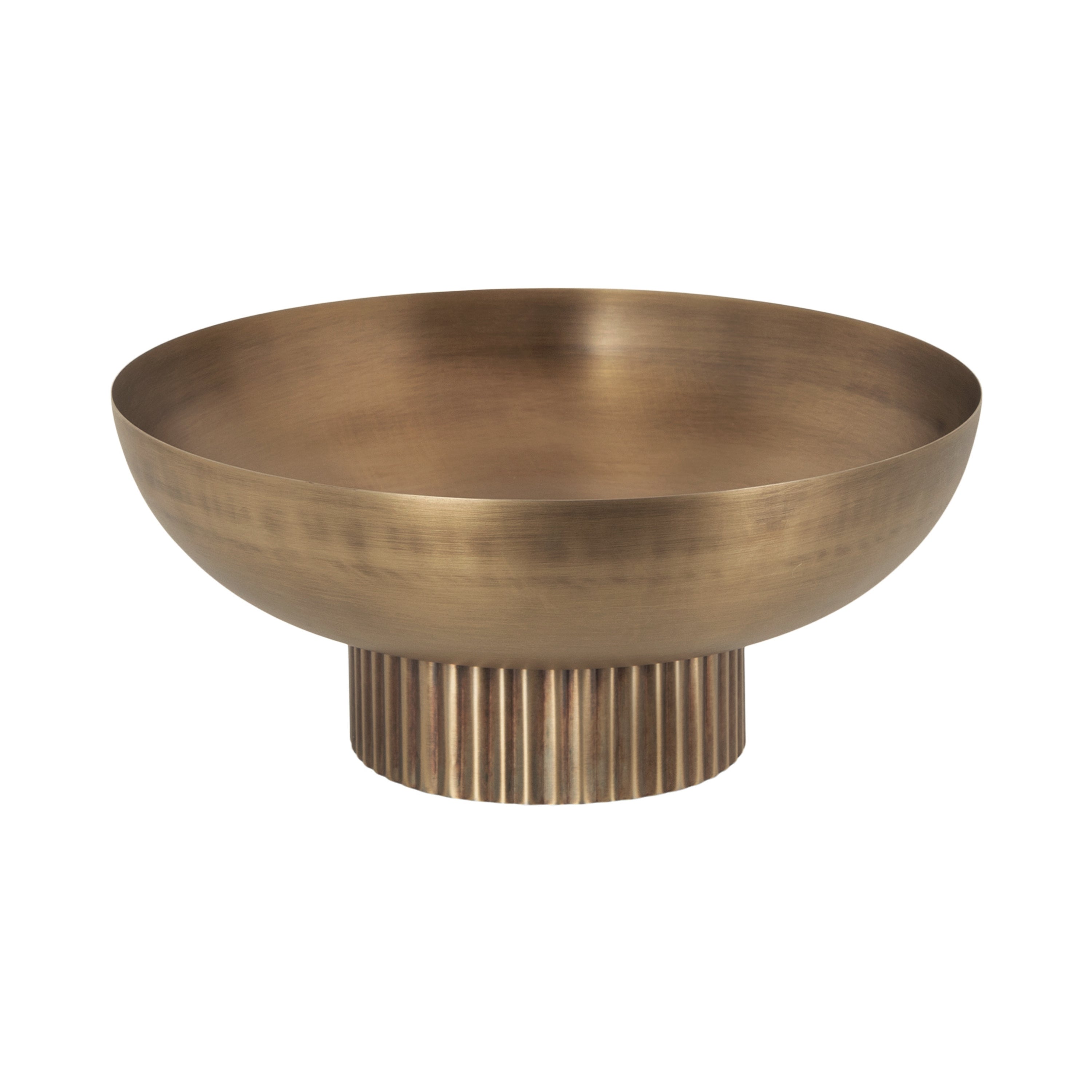 Rooks Ribbed Metal Bowl