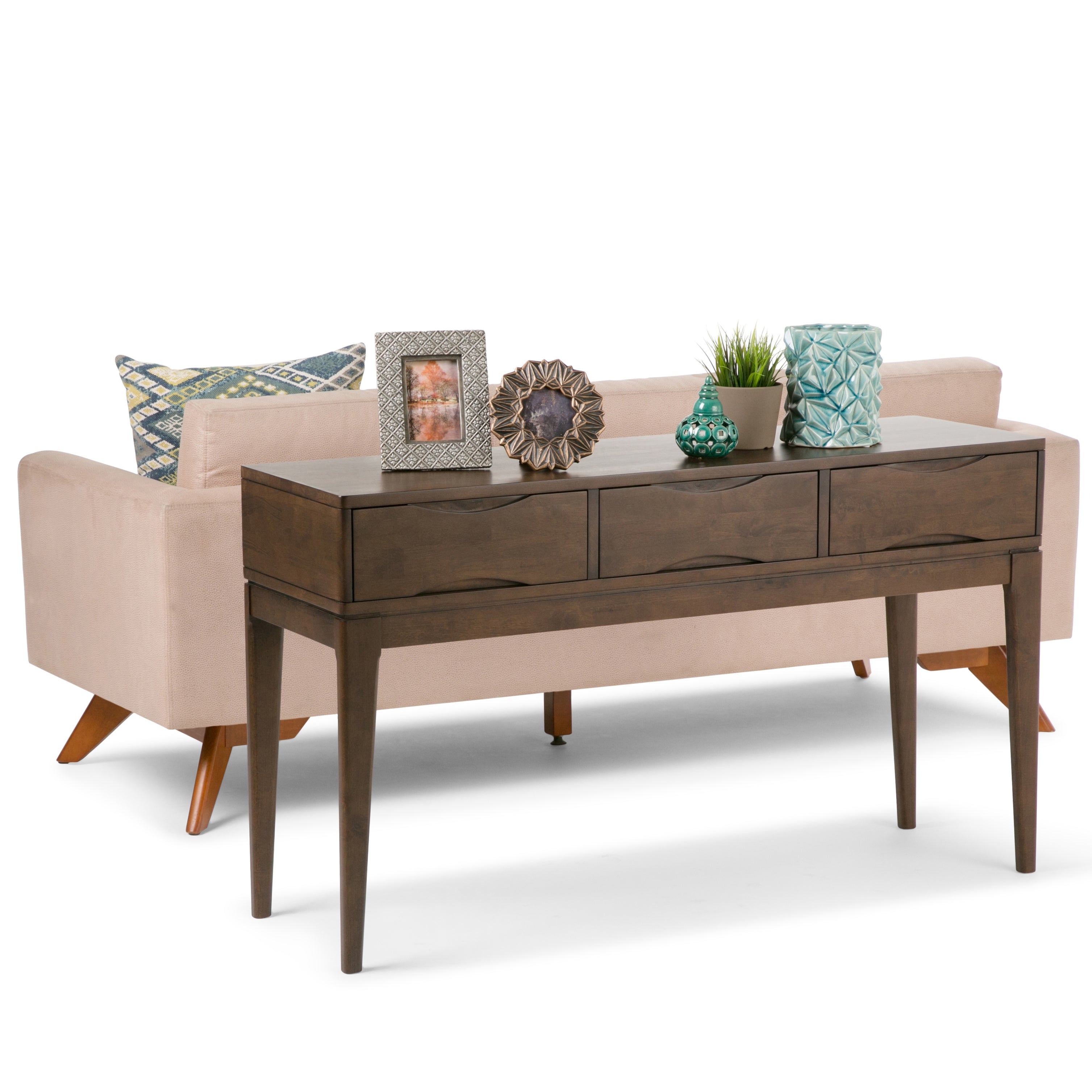 Harper 54 Inch Wide Solid Wood Console