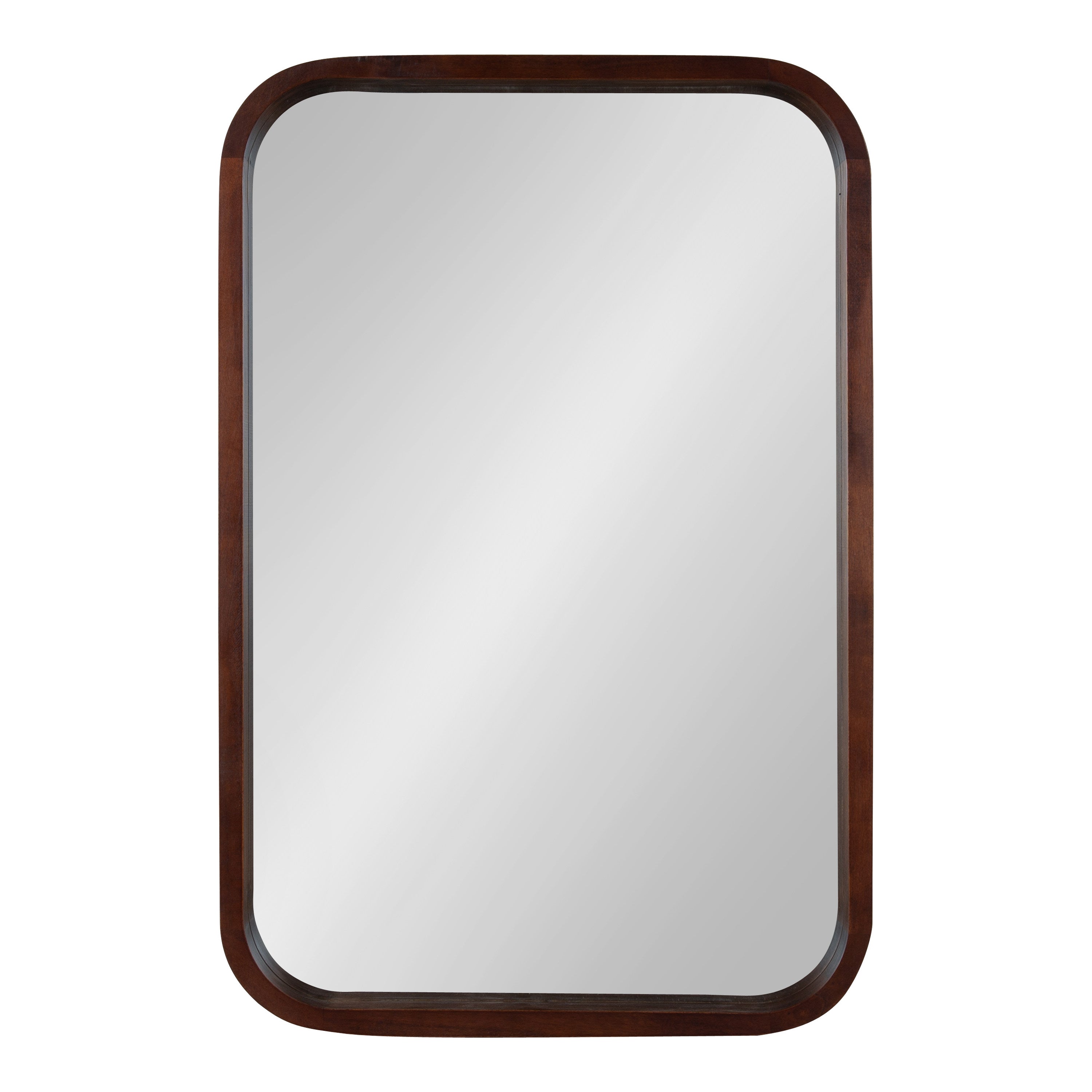 Hutton Wood Framed Radius Rectangle Mirror