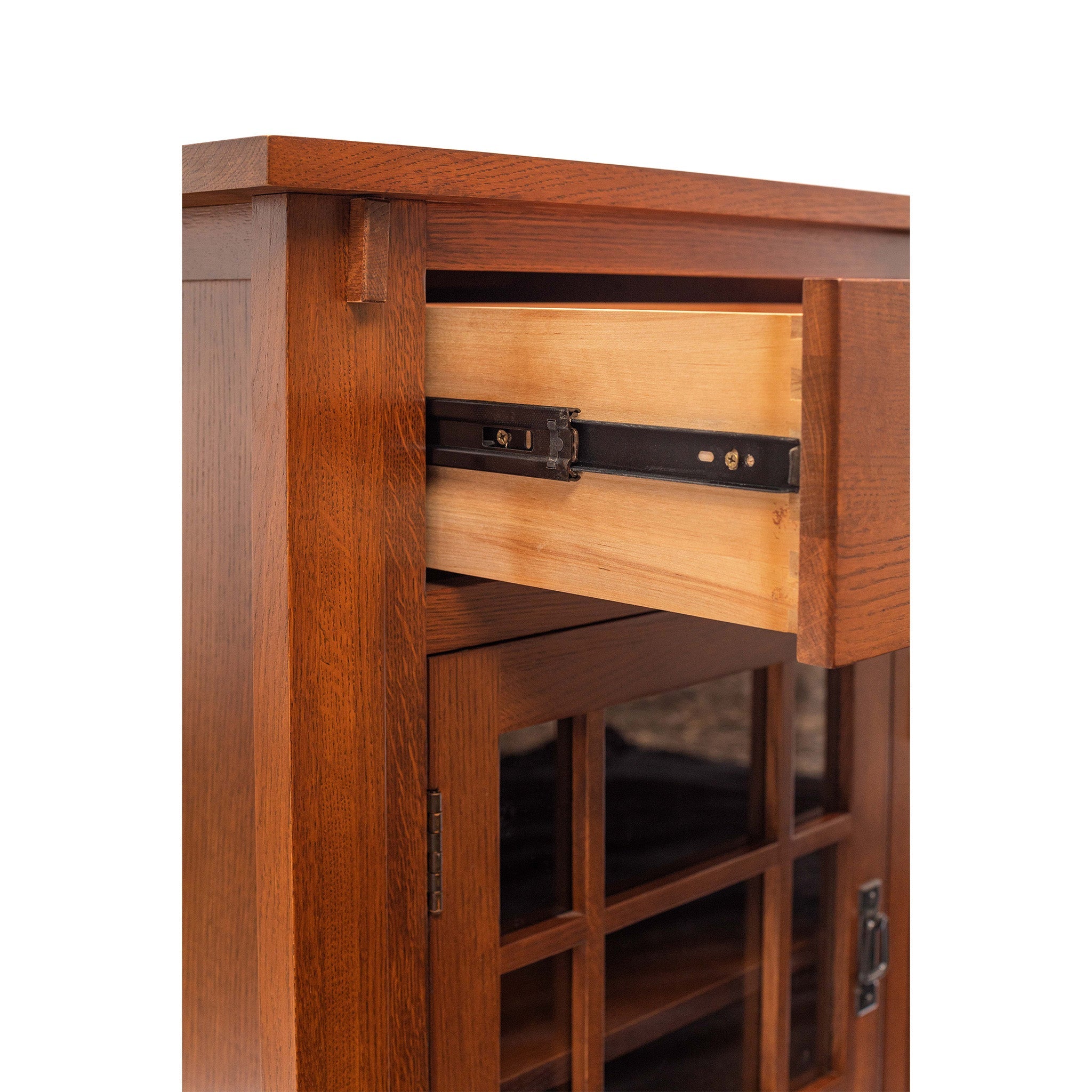 (Micheal's Cherry) Craftsman Mission Solid Oak Sideboard - 65