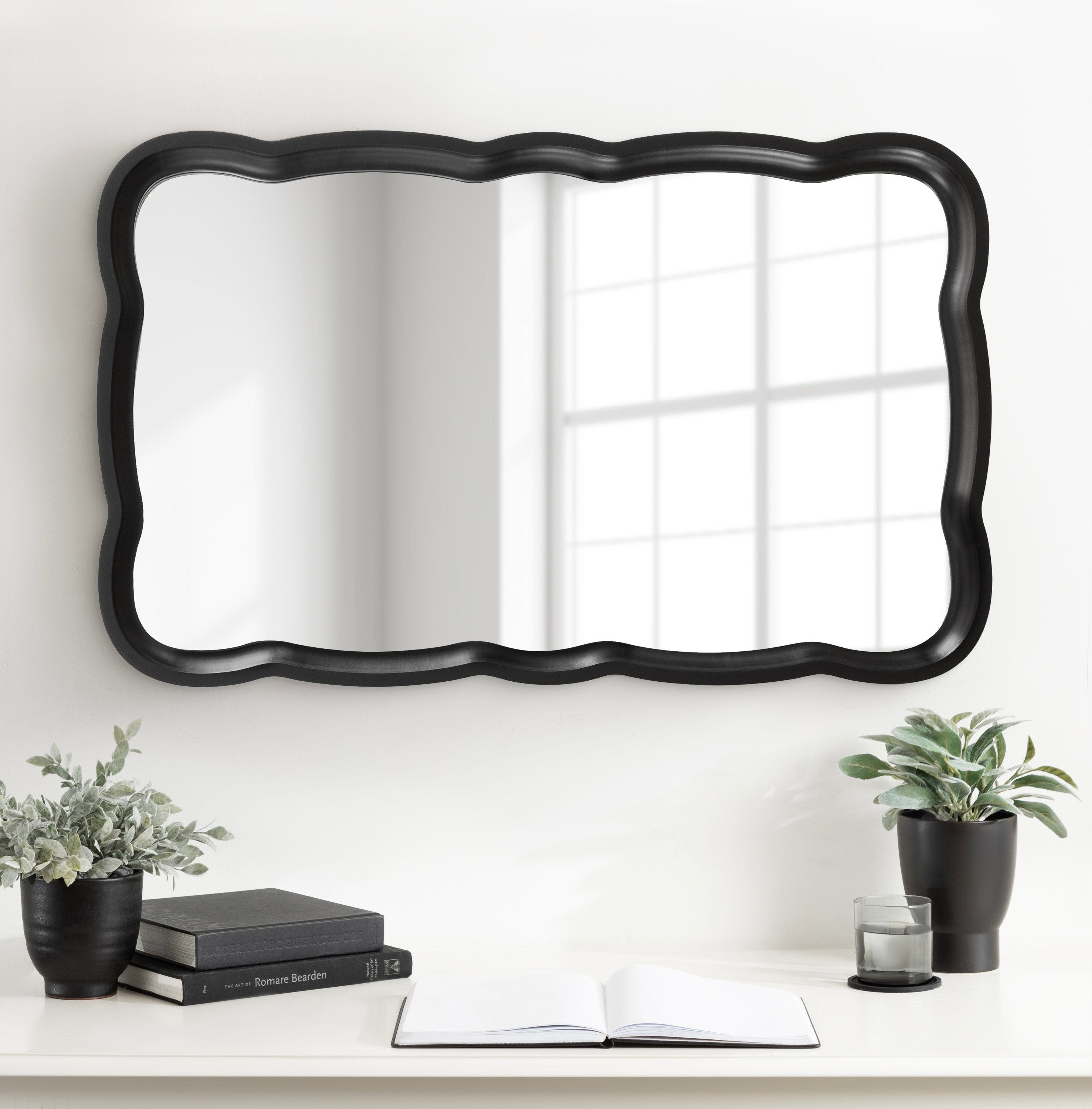Hatherleigh Scallop Wood Wall Mirror