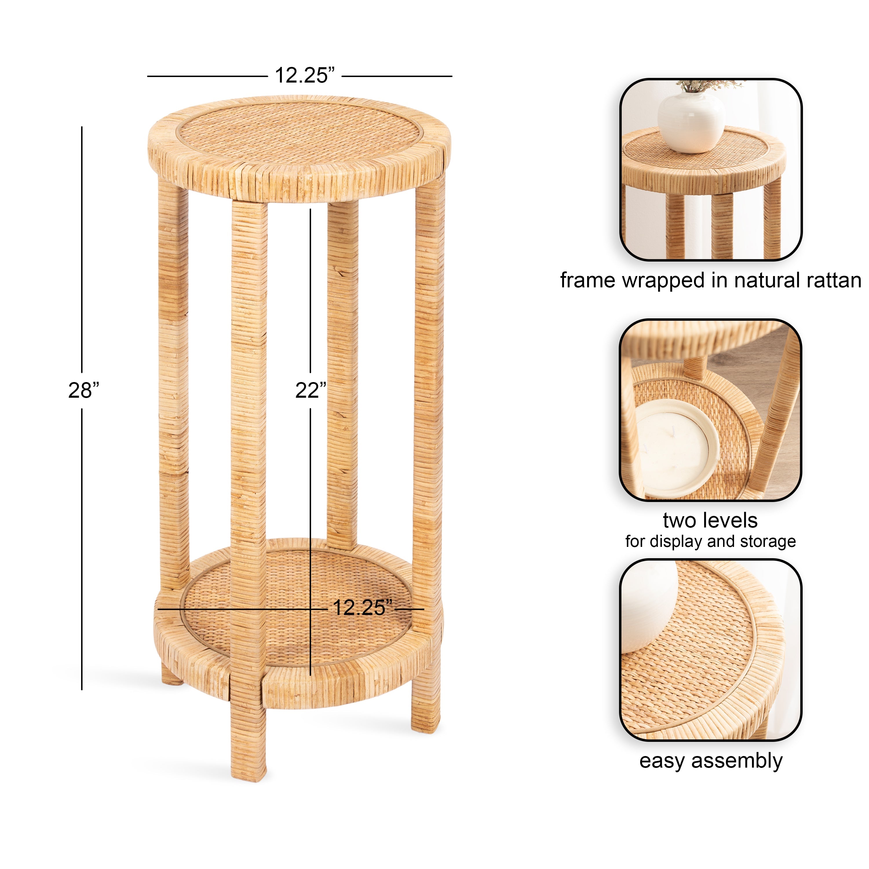 Rafina Round End Table