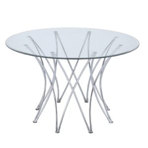 DINING TABLE BASE (CHROME)