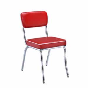 SIDE CHAIR (RED/CHROME)