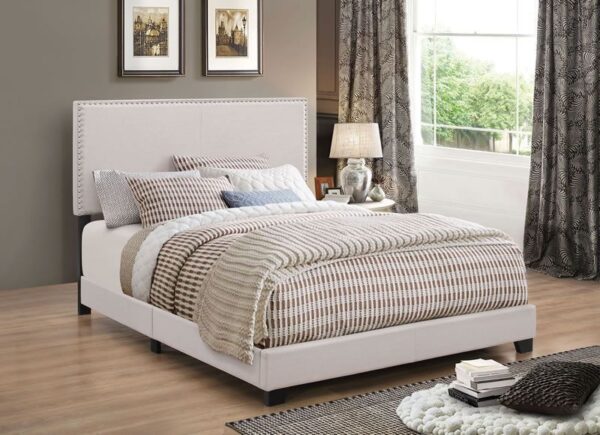 QUEEN BED (IVORY)