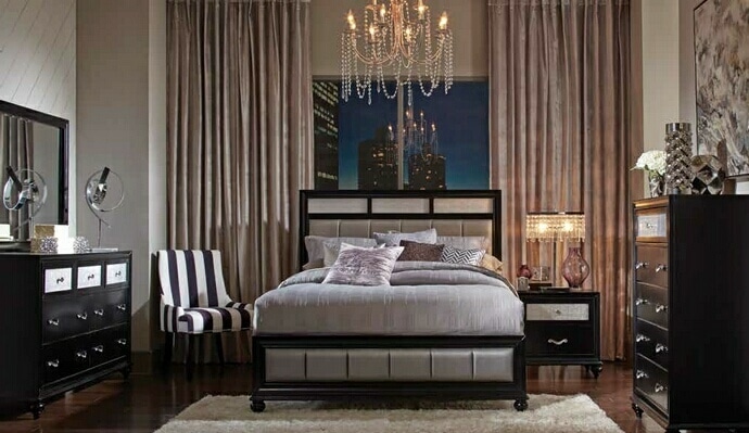 Barzini Queen Bedroom set 4 PCS
