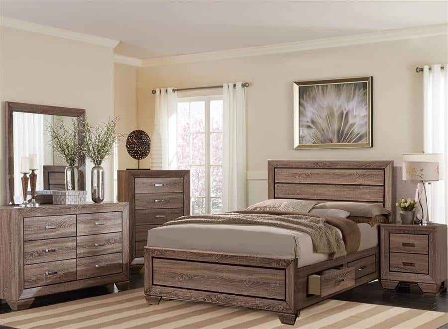 Kauffman Queen Bedroom set 4 PCS