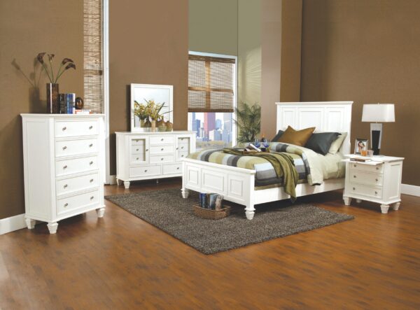 Sandy Beach Queen Bedroom set 4 PCS