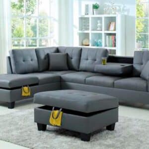 Sectional + Free Ottoman