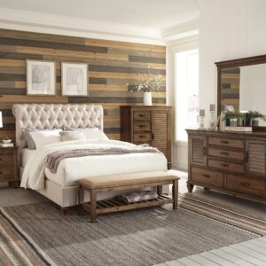 Devon Upholstered Full Bedroom set 4 PCS