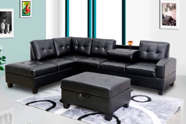 Sectional + Free Ottoman